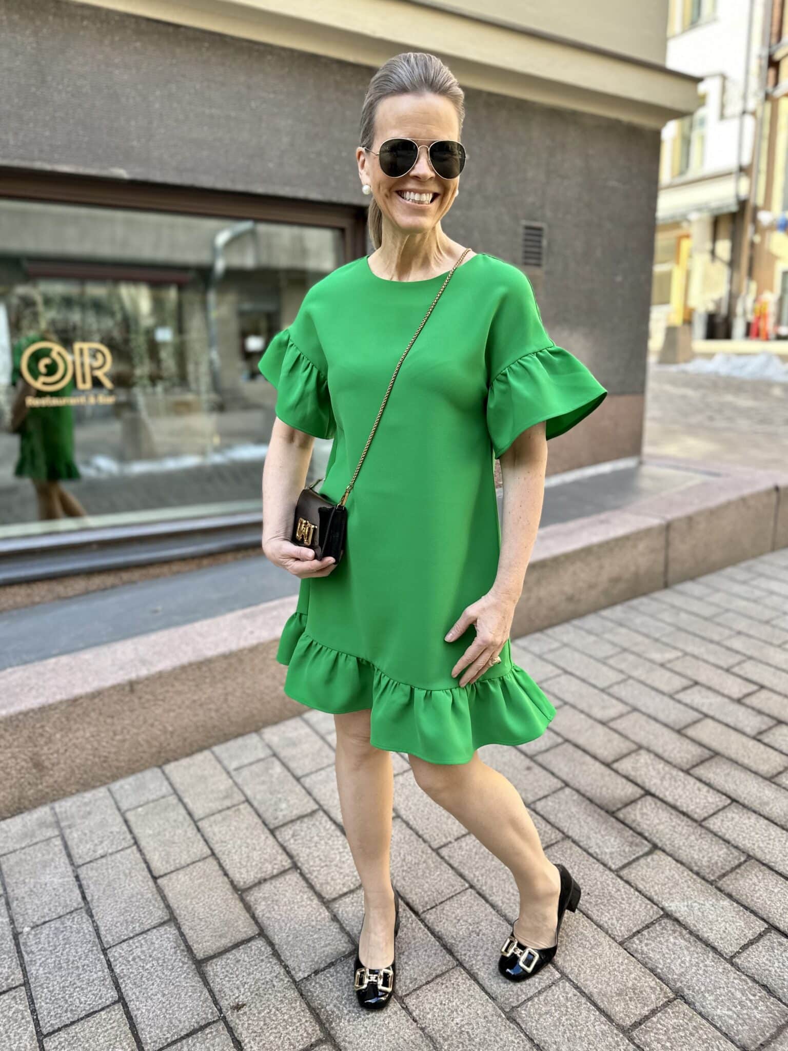 Vihreä Doppwoman Cecilia mekko