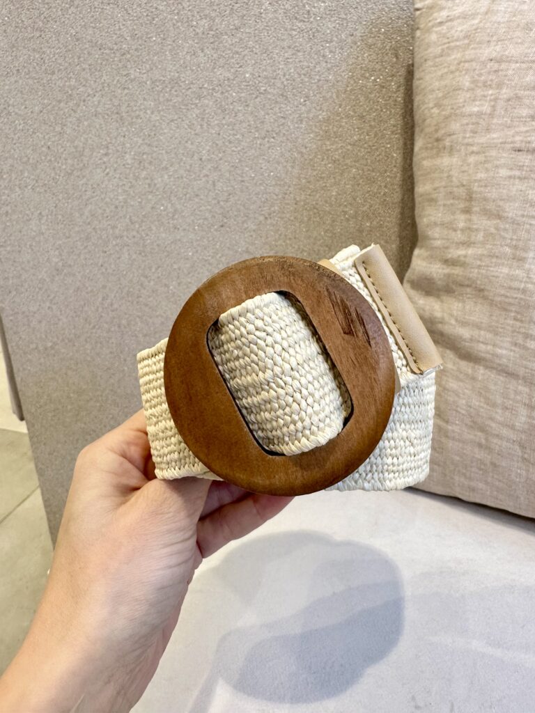 Korivyö; vaalean beige puusoljella - Image 3