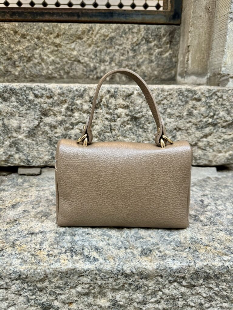 Hermina nahkalaukku; taupe - Image 5
