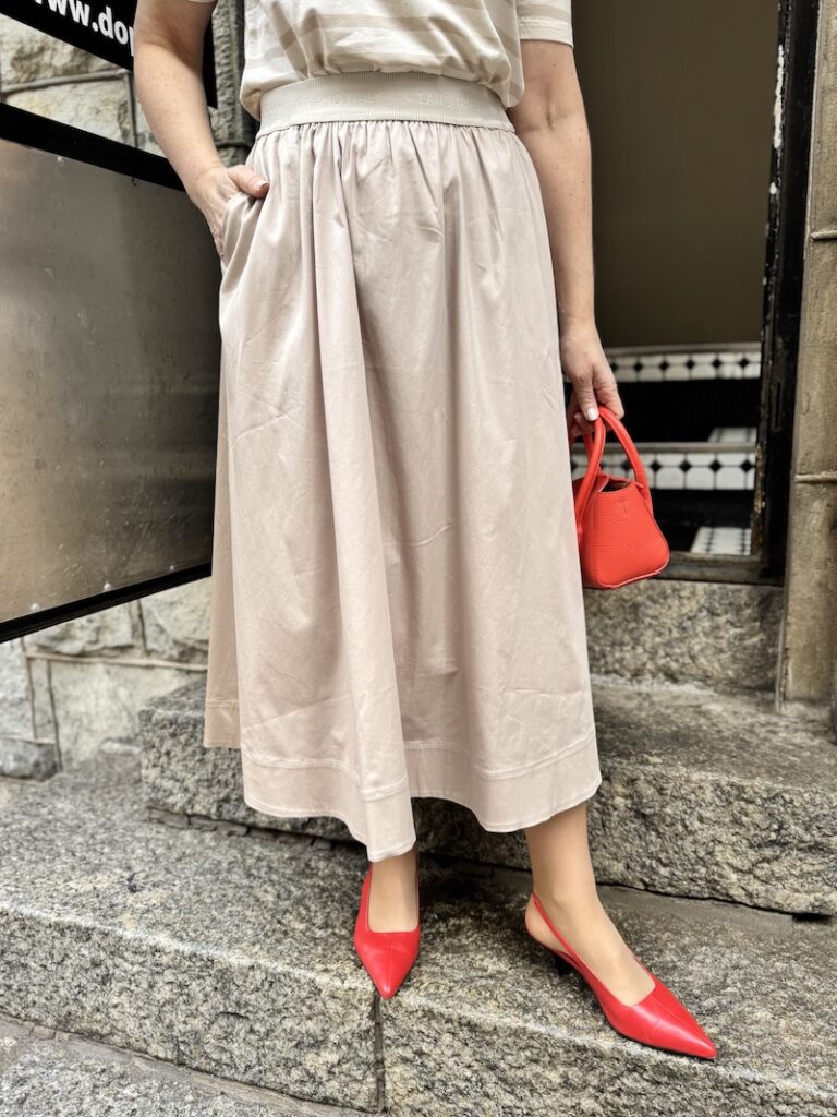 Lotta midihame; beige - Image 2