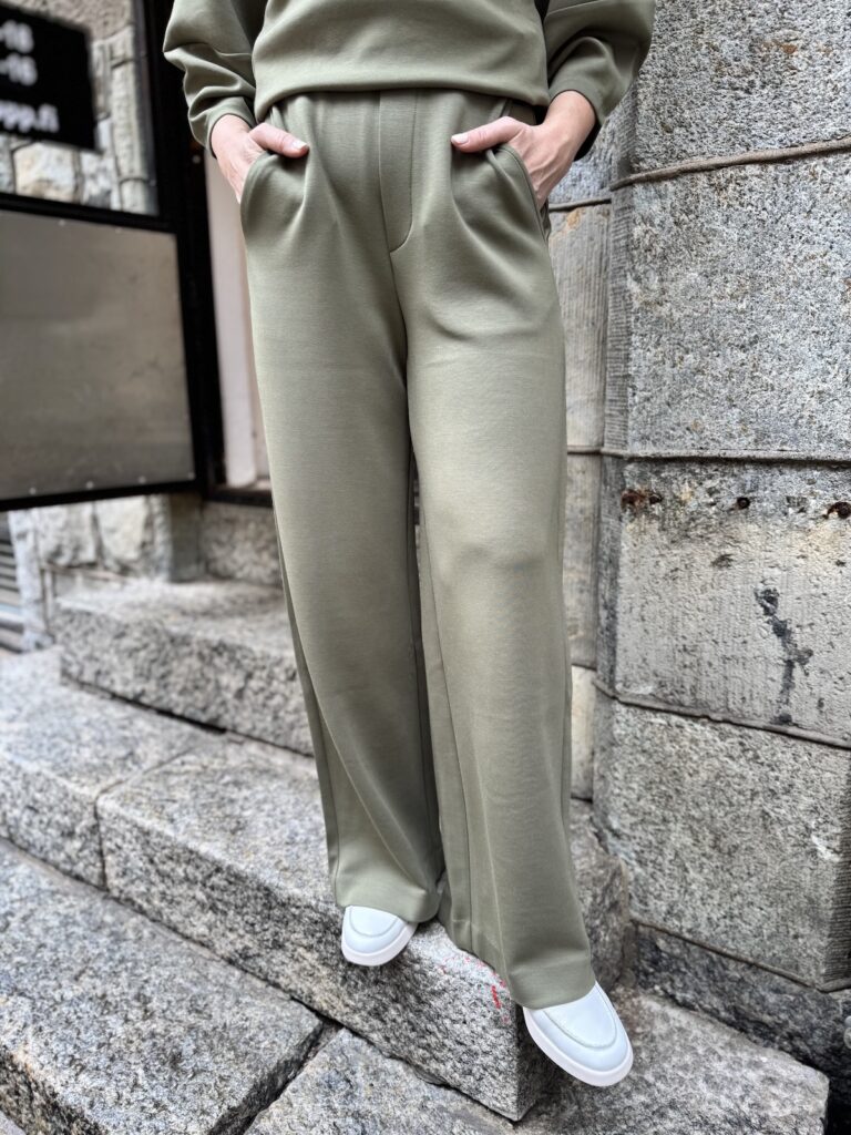 Gincette housut; dusty olive - Image 2