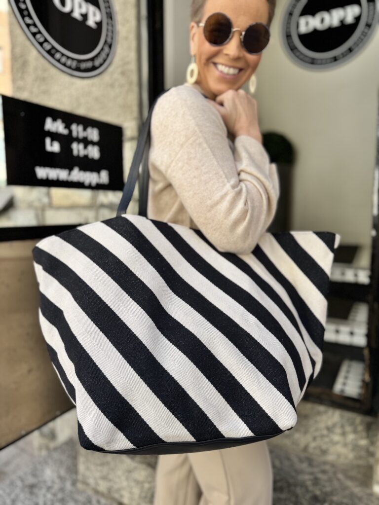 Ailey shopper; beige/musta - Image 3