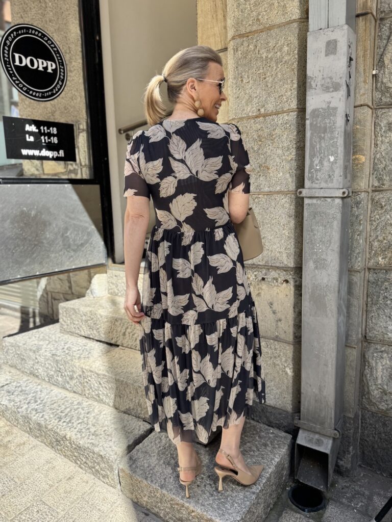 ldora mesh midimekko; sininen/beige - Image 6