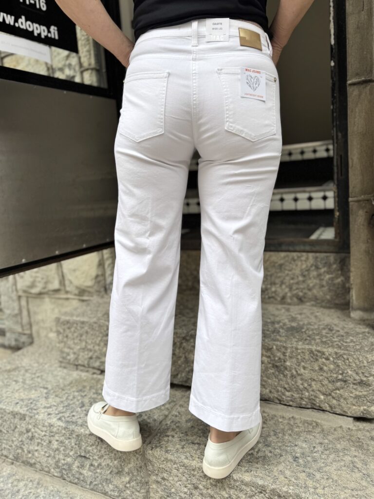 Culotte farkut; valkoiset - Image 5