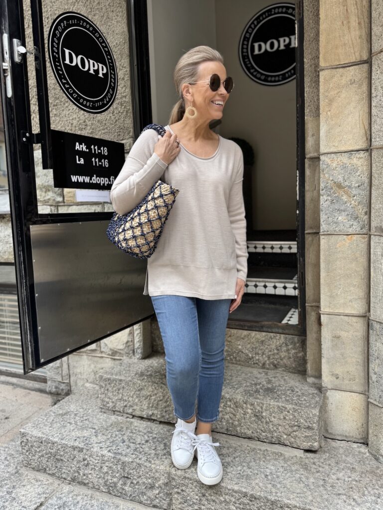 Noura pidempi neule; natural melange - Image 6