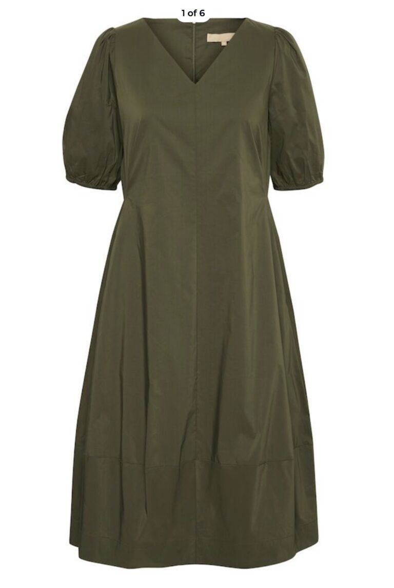 Antoinett pallomekko V-lyhyt hiha; army green
