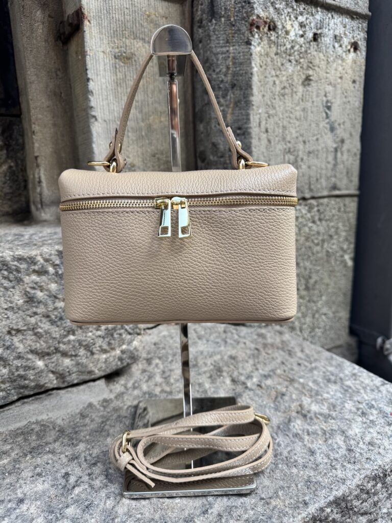 Hermina nahkalaukku; beige