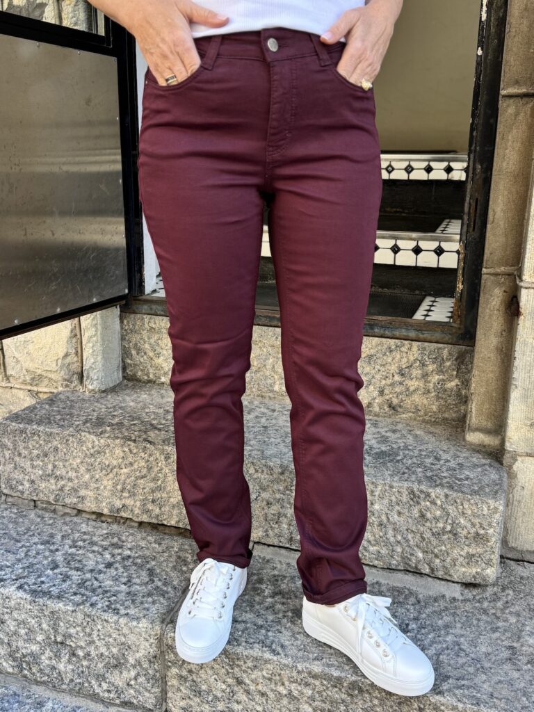 Dream cropped housut 29"; burgundy