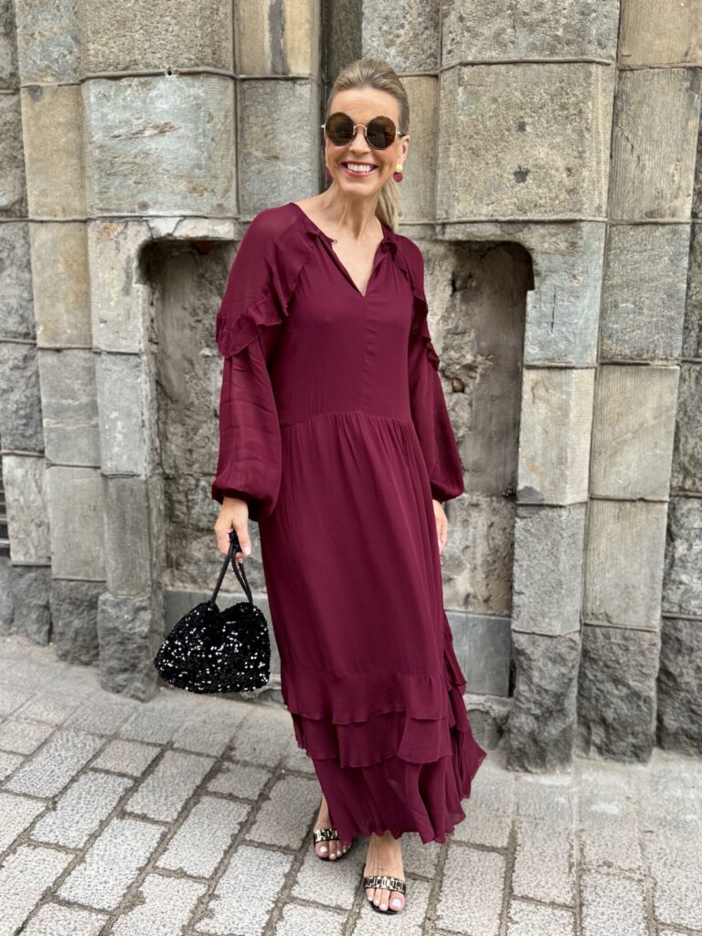 Sammi midimekko; viininpunainen - Image 2