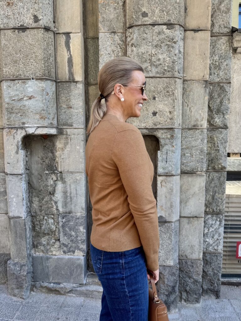 Kellsie neuletakki; tobacco brown - Image 4