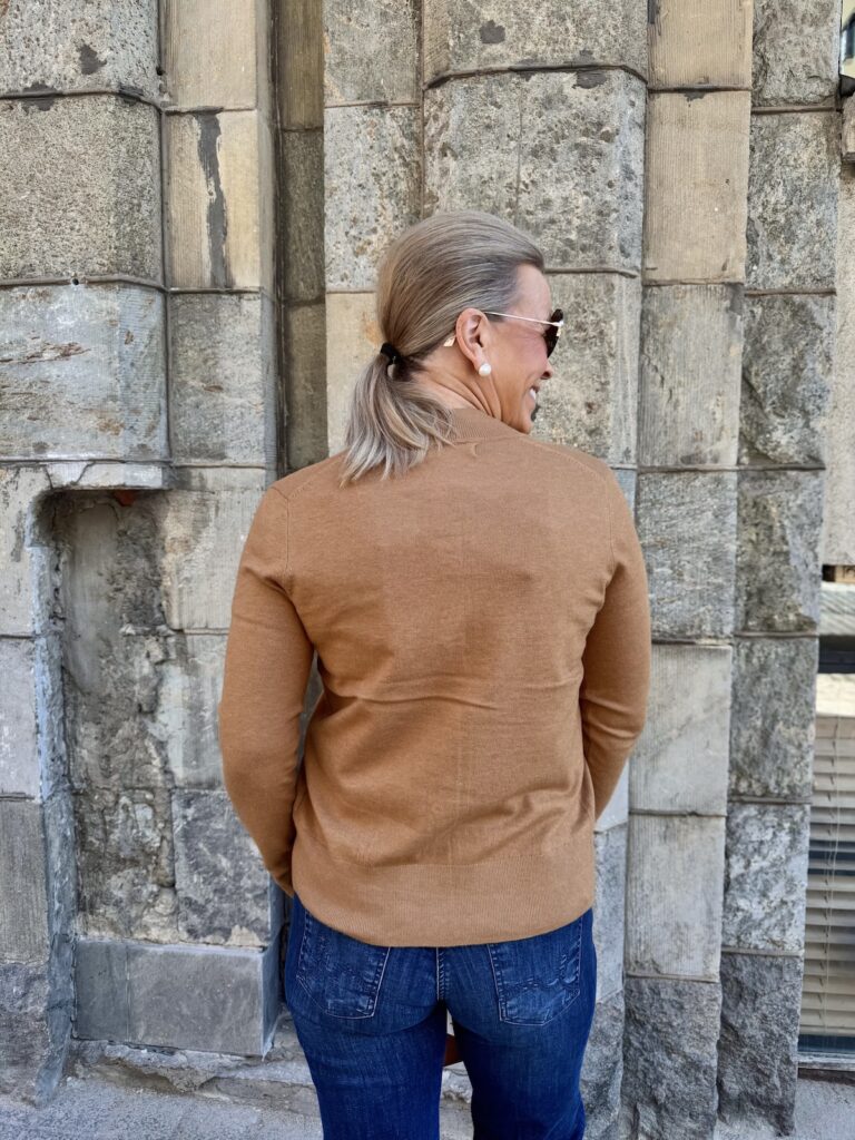 Kellsie neuletakki; tobacco brown - Image 5