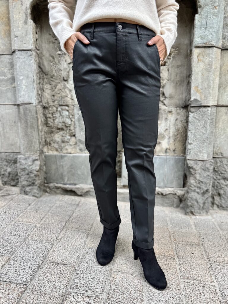 Chino coated housut; musta - Image 2