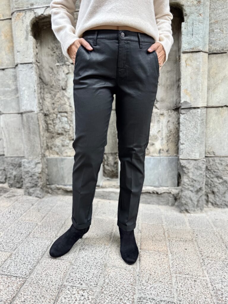 Chino coated housut; musta - Image 3