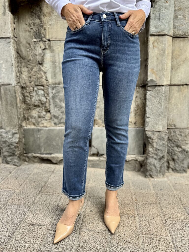 Dream cropped farkut 27"; keskisininen D653