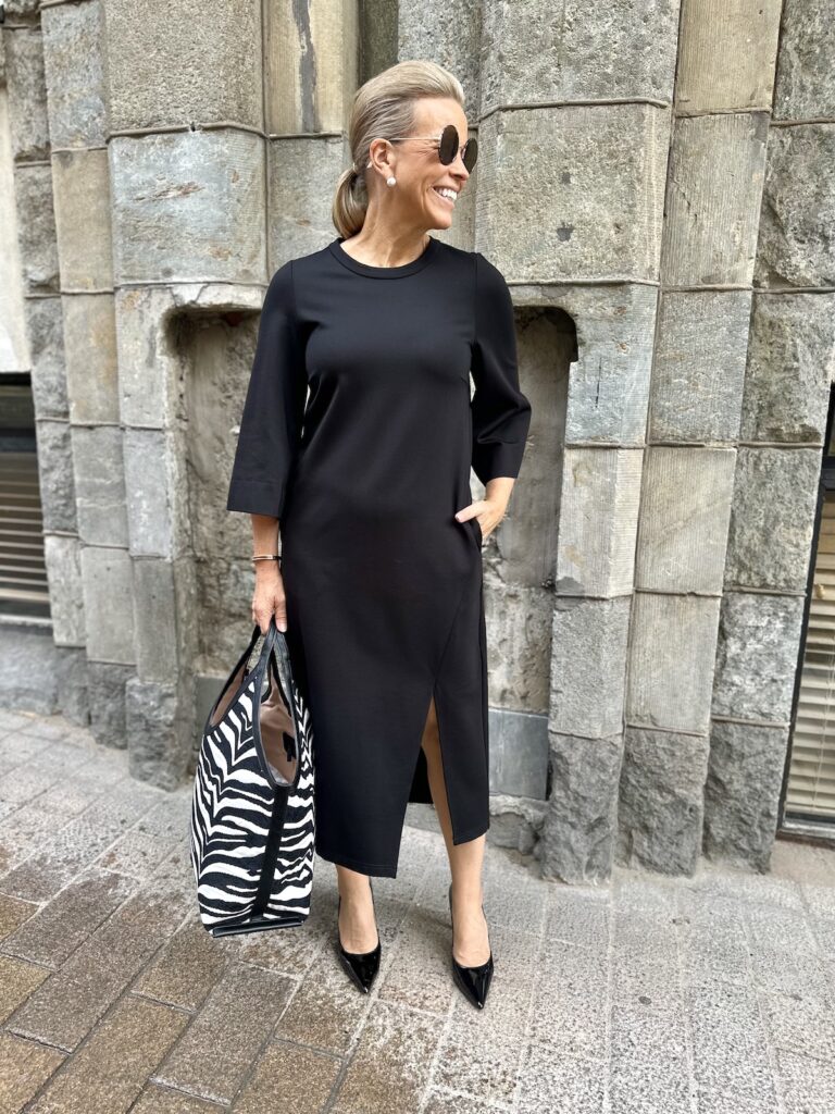 Joy Rubina midimekko; musta jersey - Image 6