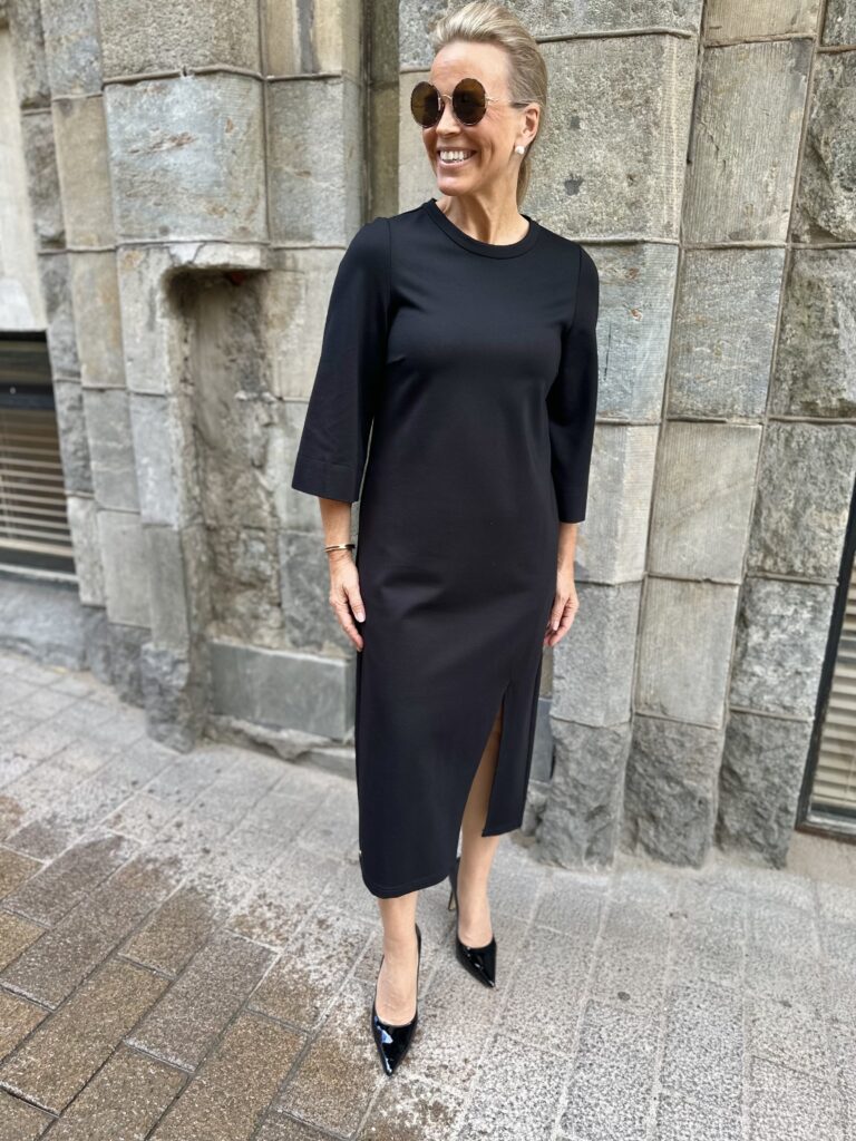 Joy Rubina midimekko; musta jersey - Image 2