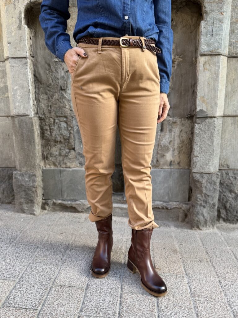 Chino housut; light viguna beige - Image 2