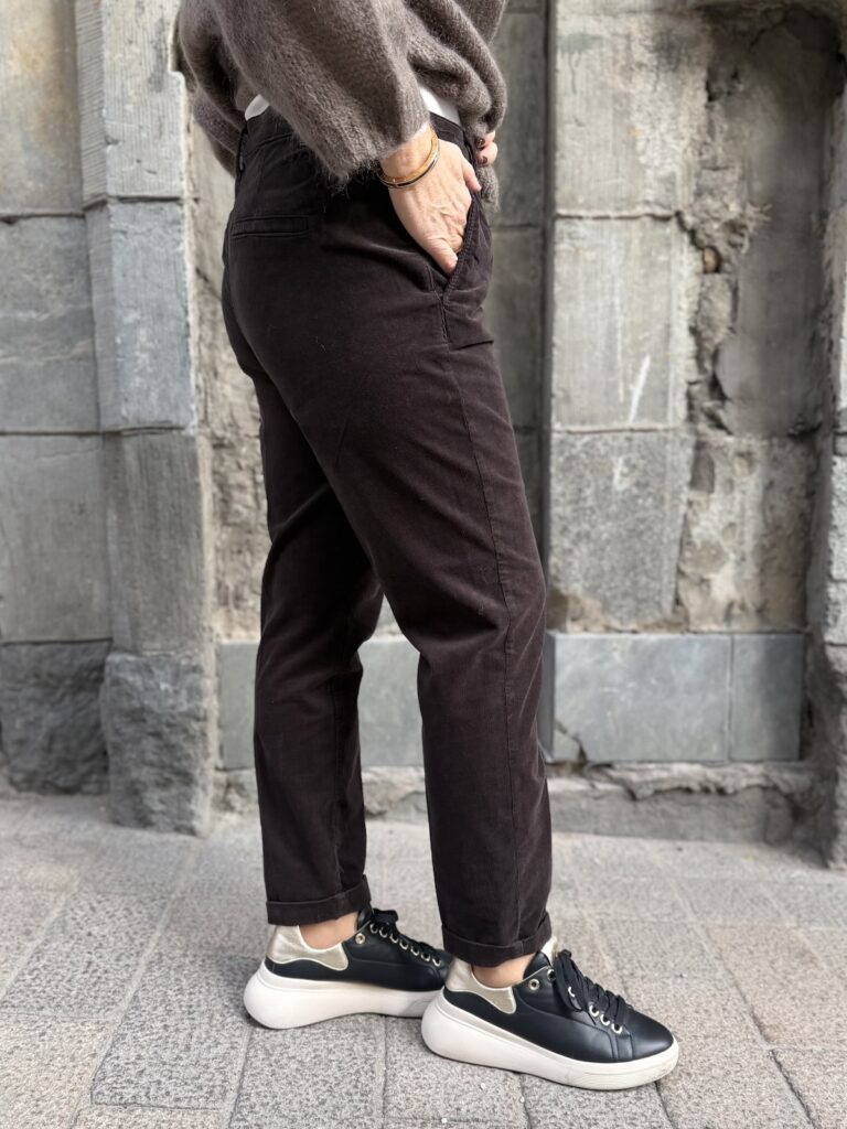 Chino baby samettihousut; tummanruskea - Image 3