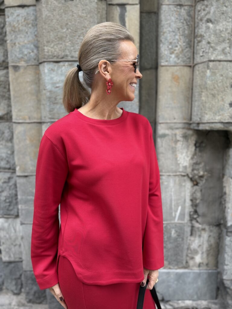 Gincent pitkähihainen paita; true red - Image 3