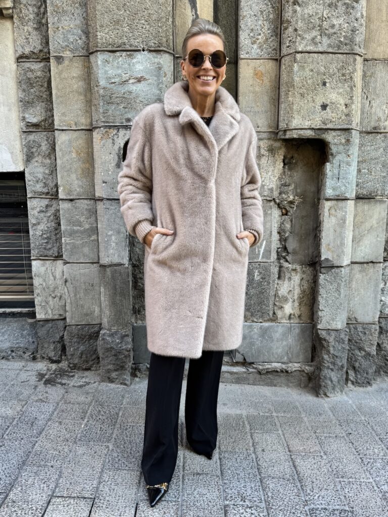 Nilla tekoturkki; beige