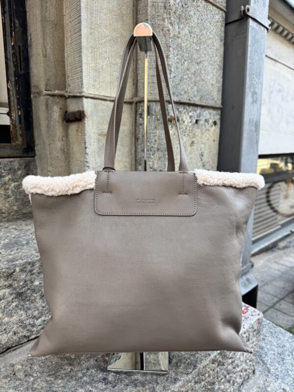 Day teddykassi; taupe