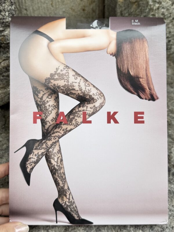 Falke pitsisukkahousut; mustat