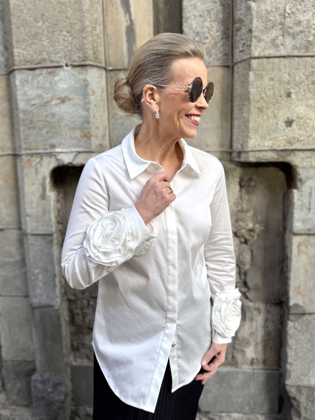 Rosa ruusupaita; valkoinen - Image 2