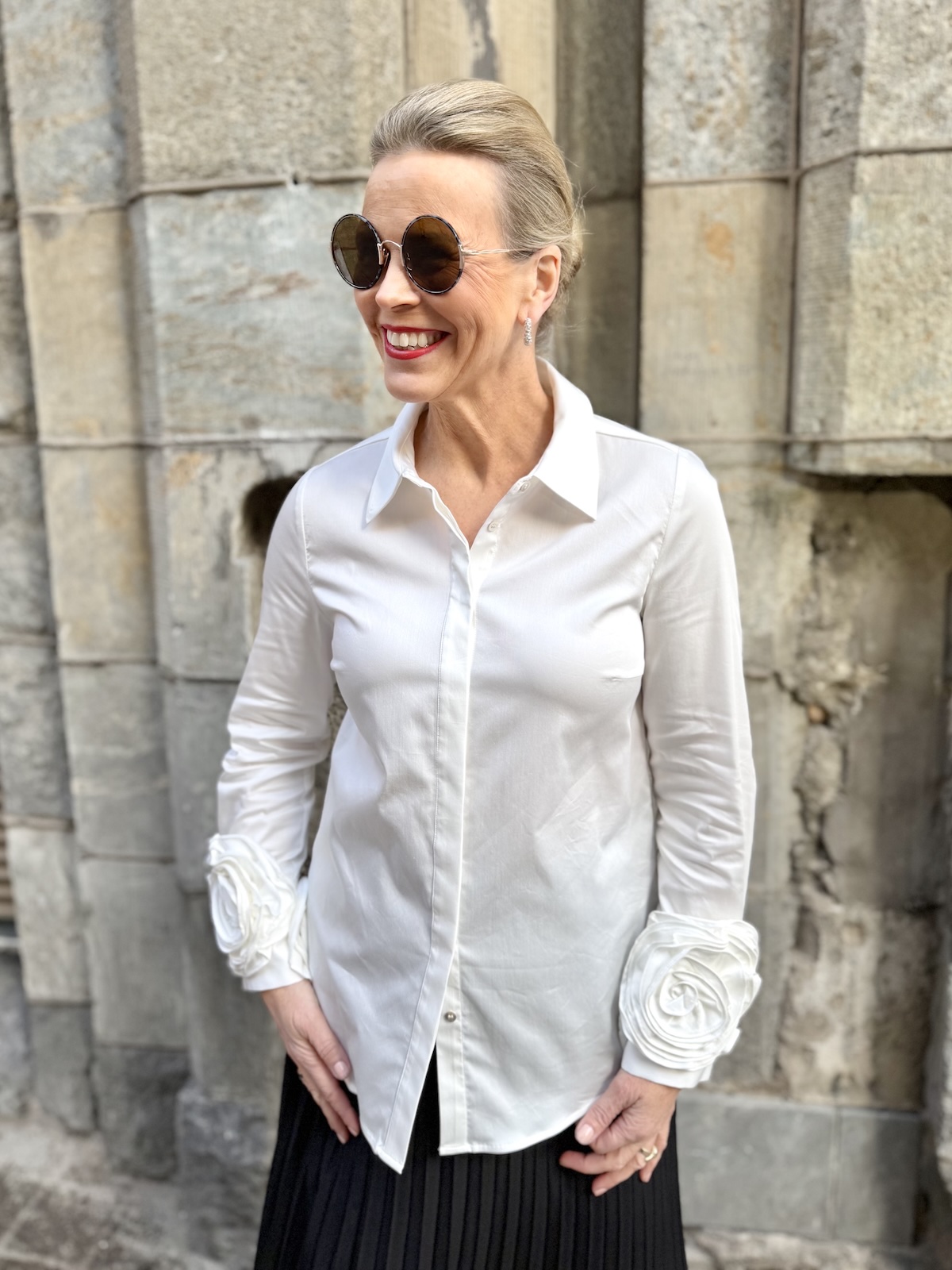 Rosa ruusupaita; valkoinen - Image 3