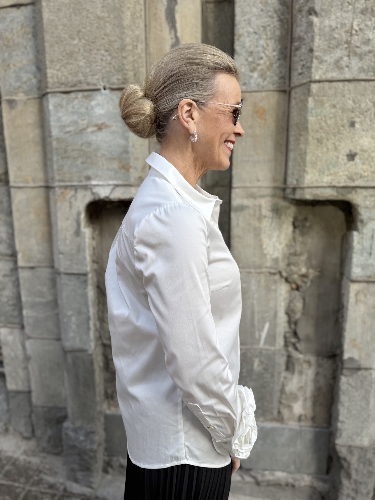 Rosa ruusupaita; valkoinen - Image 5