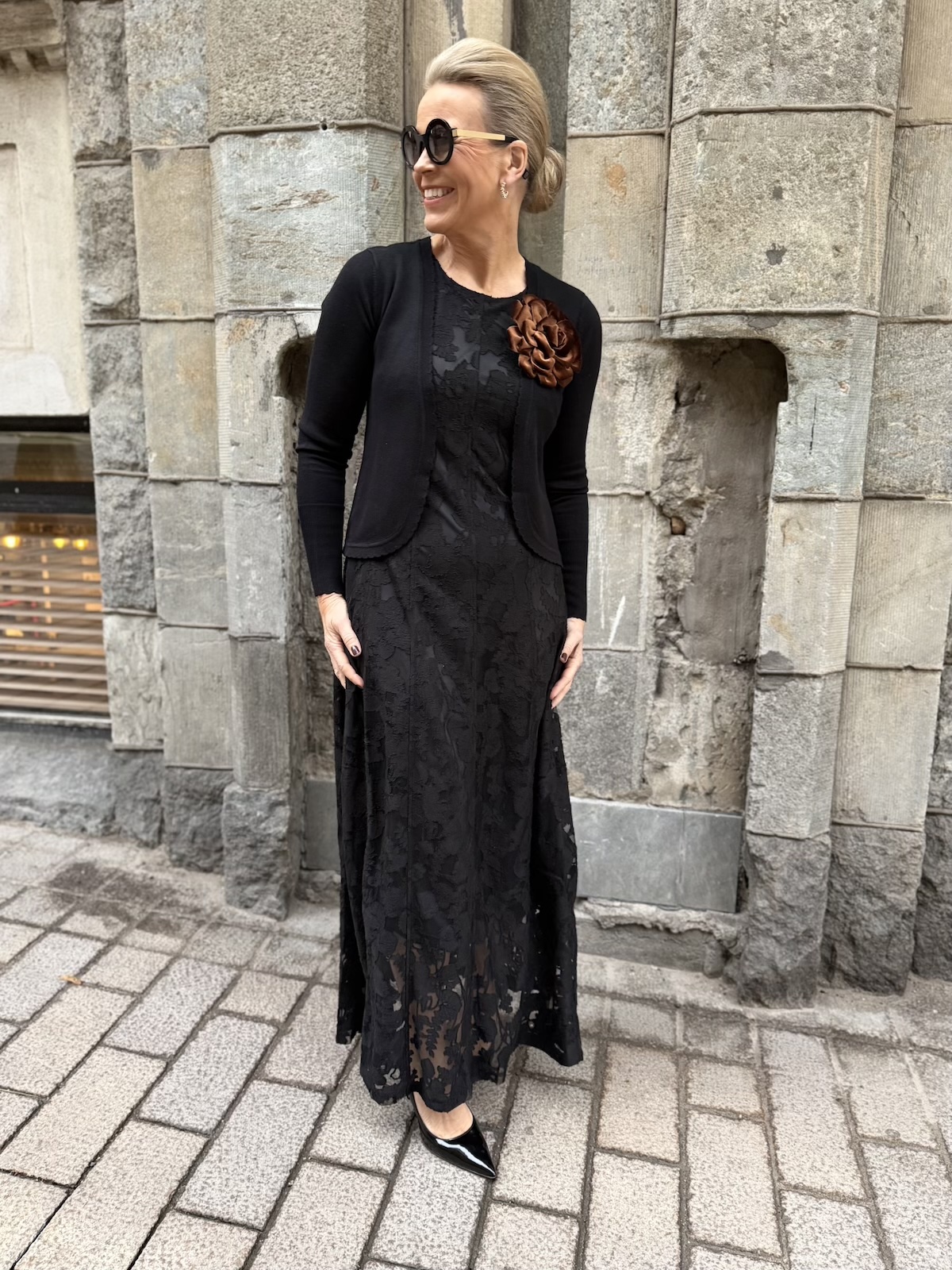 Darana neulebolero; musta - Image 8