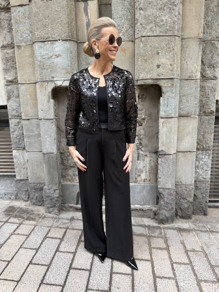 Davina paljettibolero; musta - Image 8