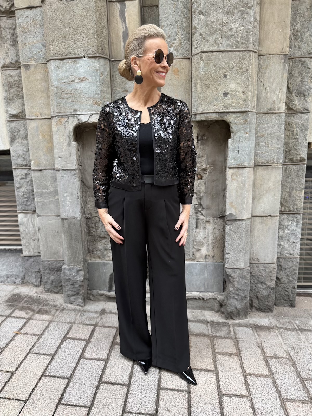 Davina paljettibolero; musta - Image 8