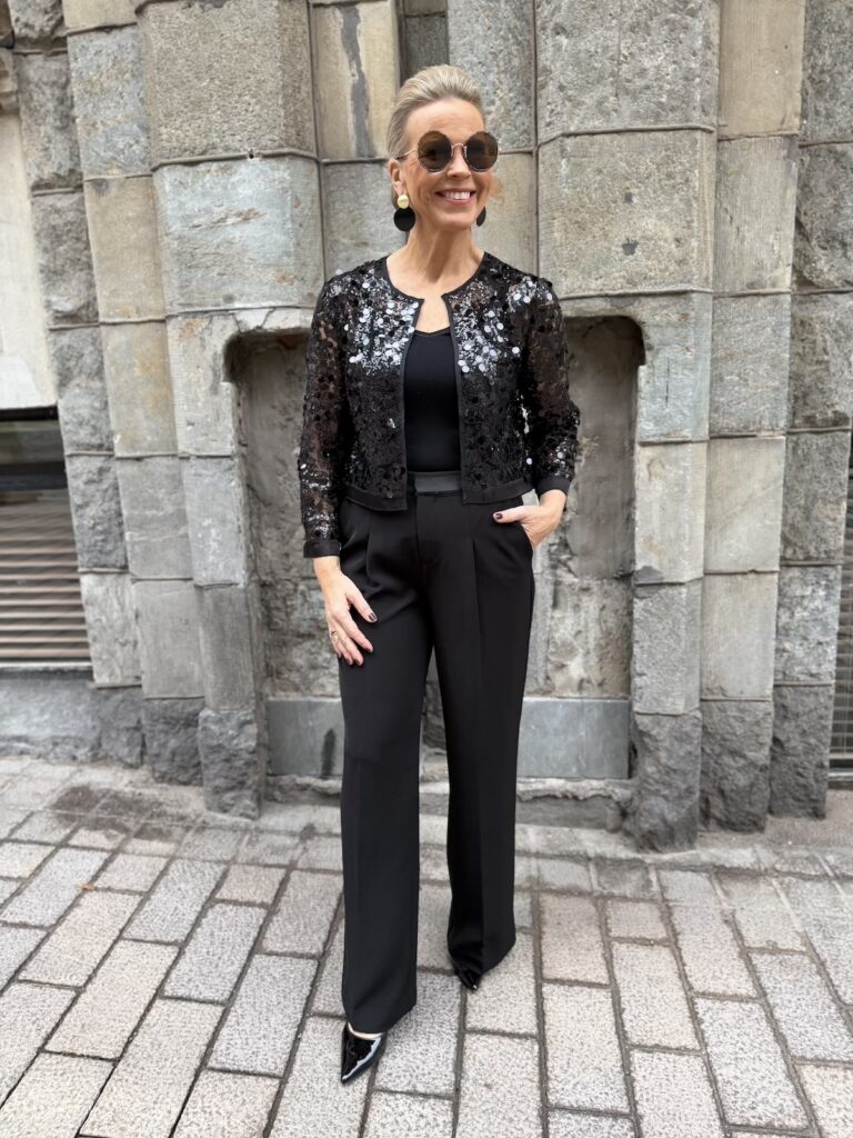 Davina paljettibolero; musta - Image 7