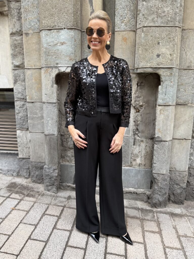 Davina paljettibolero; musta - Image 6