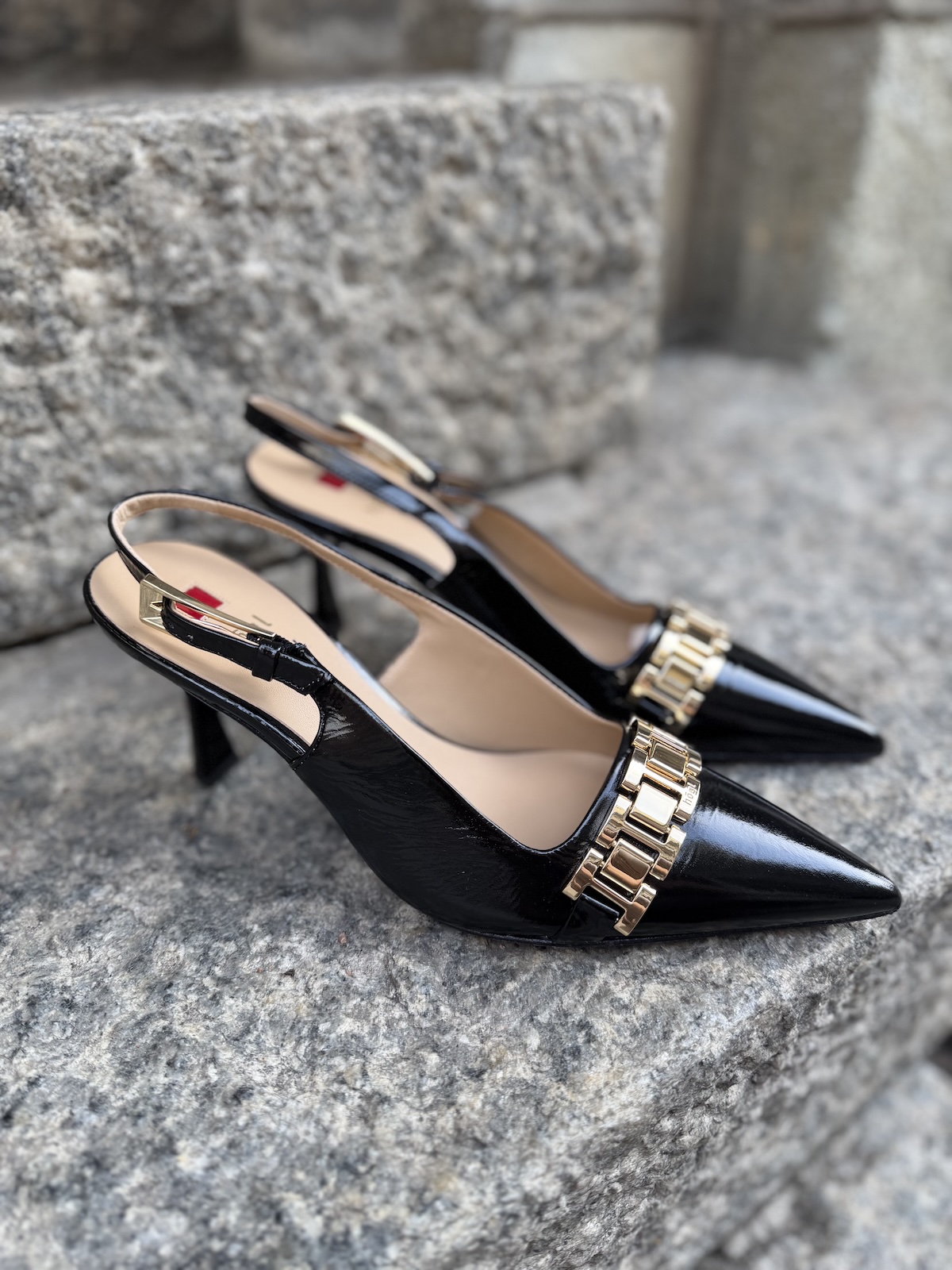 Taylor slingback korkokengät; mustat - Image 5