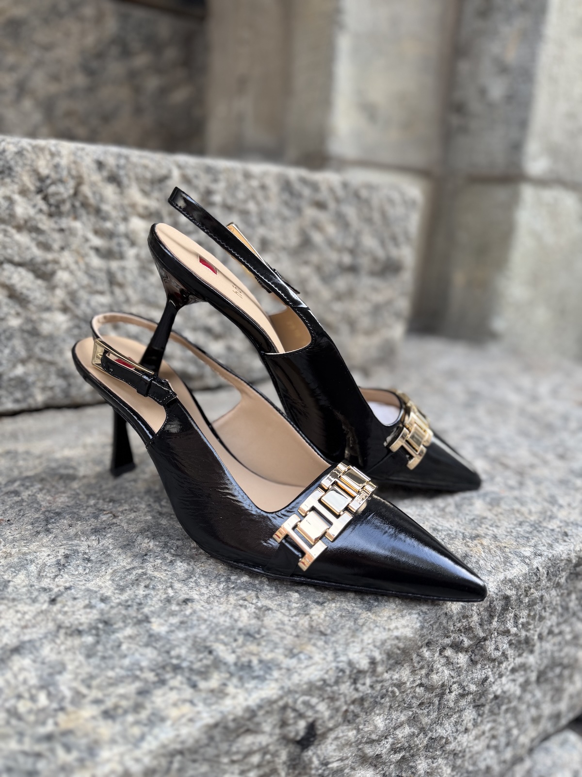 Taylor slingback korkokengät; mustat - Image 2