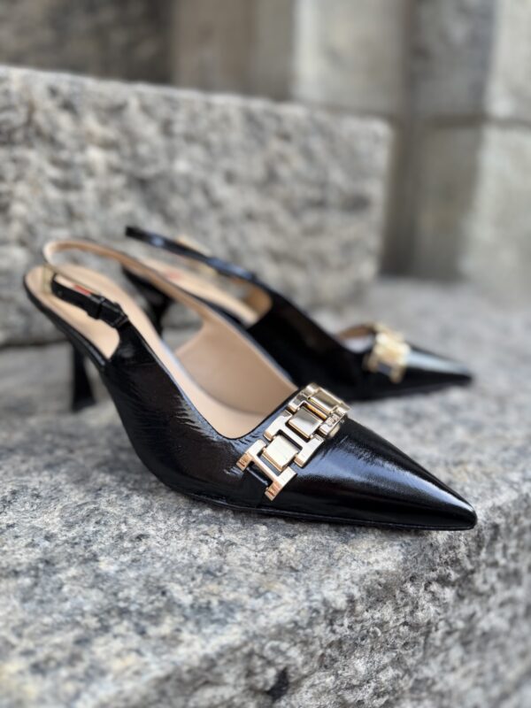 Taylor slingback korkokengät; mustat