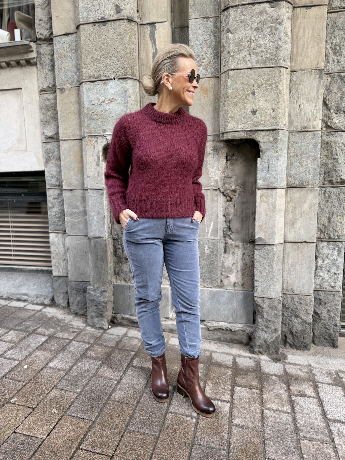 Chino baby samettihousut; grisaille - Image 8