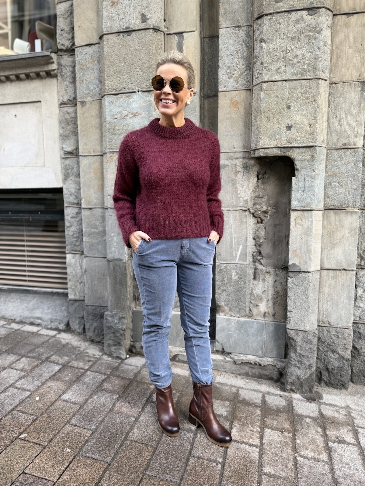 Chino baby samettihousut; grisaille - Image 6