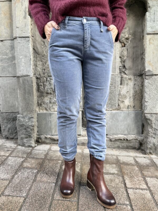 Chino baby samettihousut; grisaille