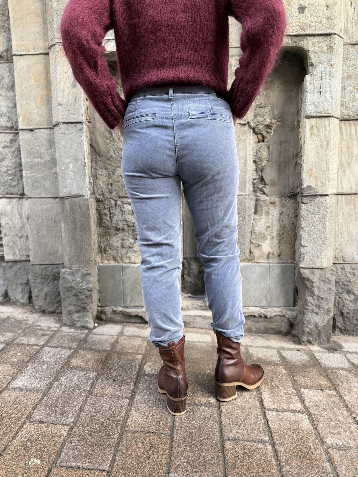 Chino baby samettihousut; grisaille - Image 5