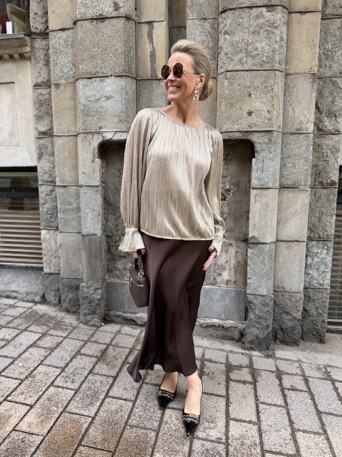 Lucina metallipaita; kulta/hopea - Image 10