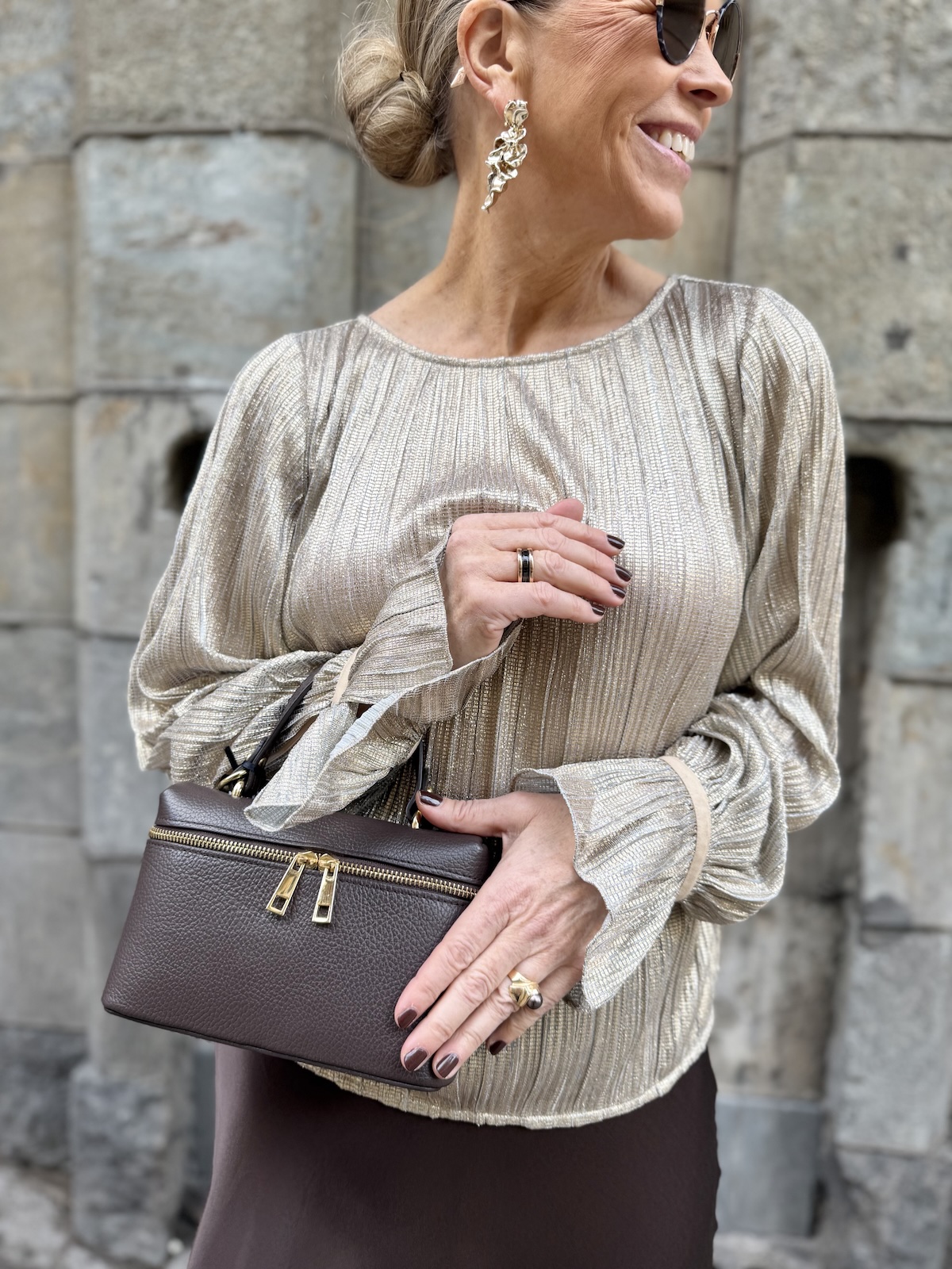 Lucina metallipaita; kulta/hopea - Image 7