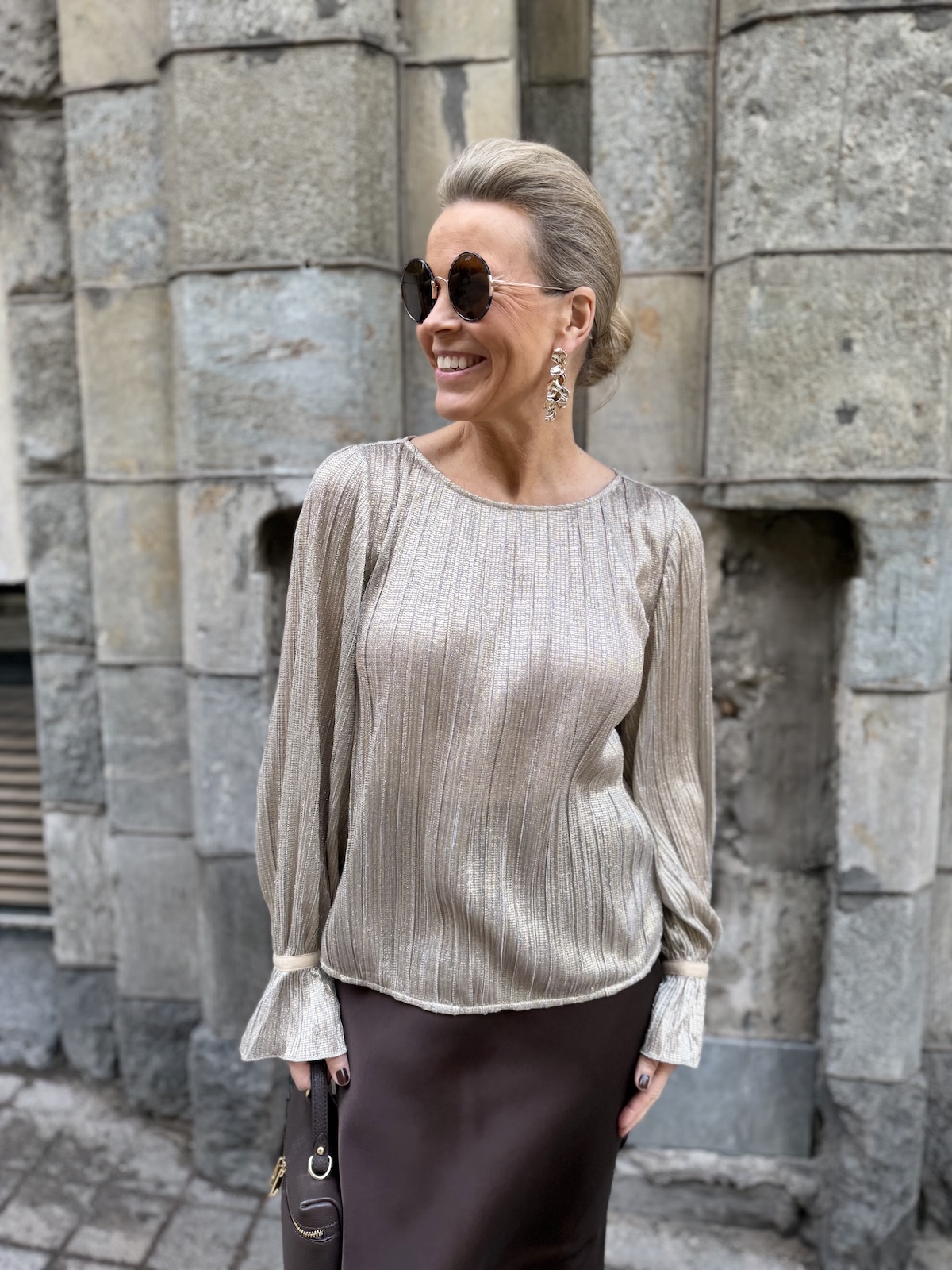 Lucina metallipaita; kulta/hopea - Image 2