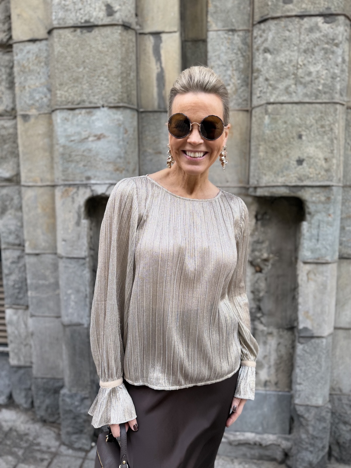 Lucina metallipaita; kulta/hopea - Image 3