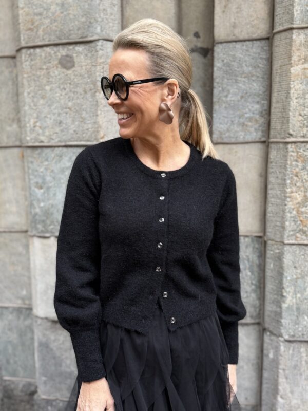 Ulja neuletakki; musta