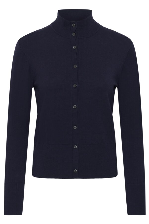 Paula neuletakki; tummansininen