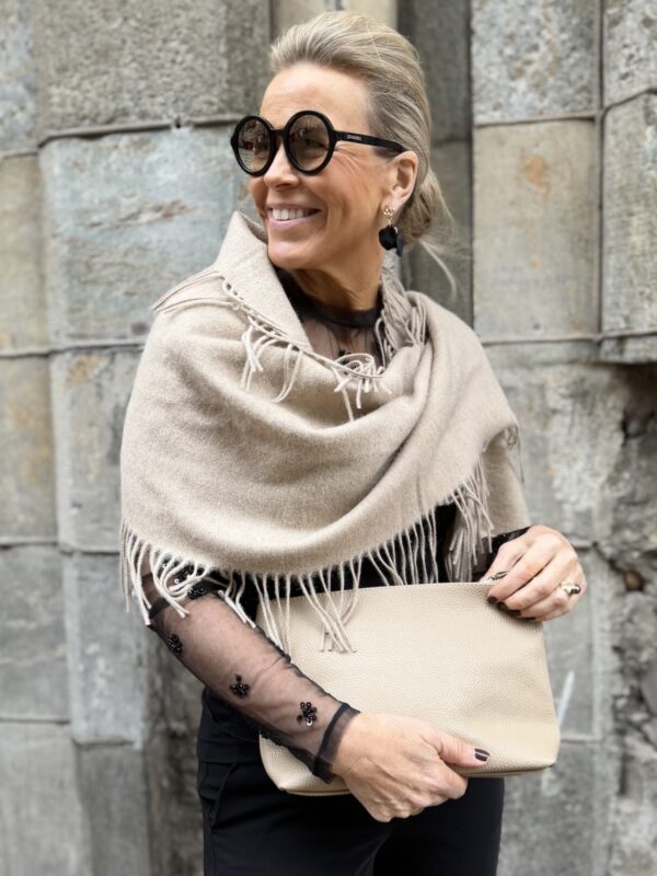 Virinisa villahuivi; beige