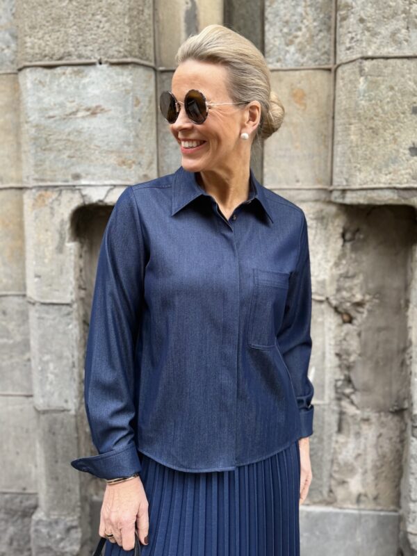 Cherrie paitapusero vekkiselällä; farkunsininen