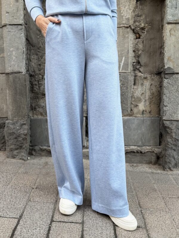 Gincette housut; meleerattu vaaleansininen